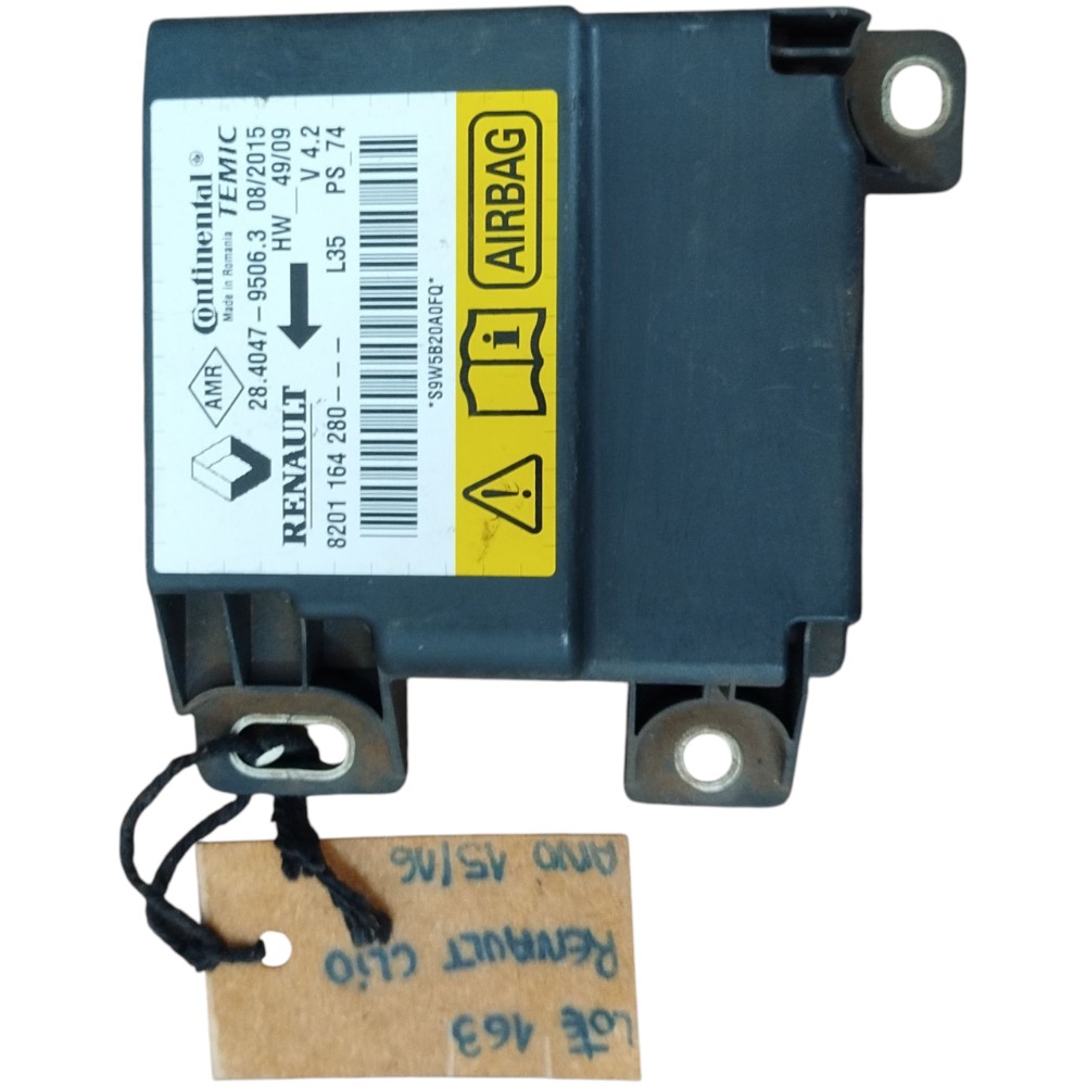 Módulo airbag Renault Clio Duster Symbol 2010 a 2016