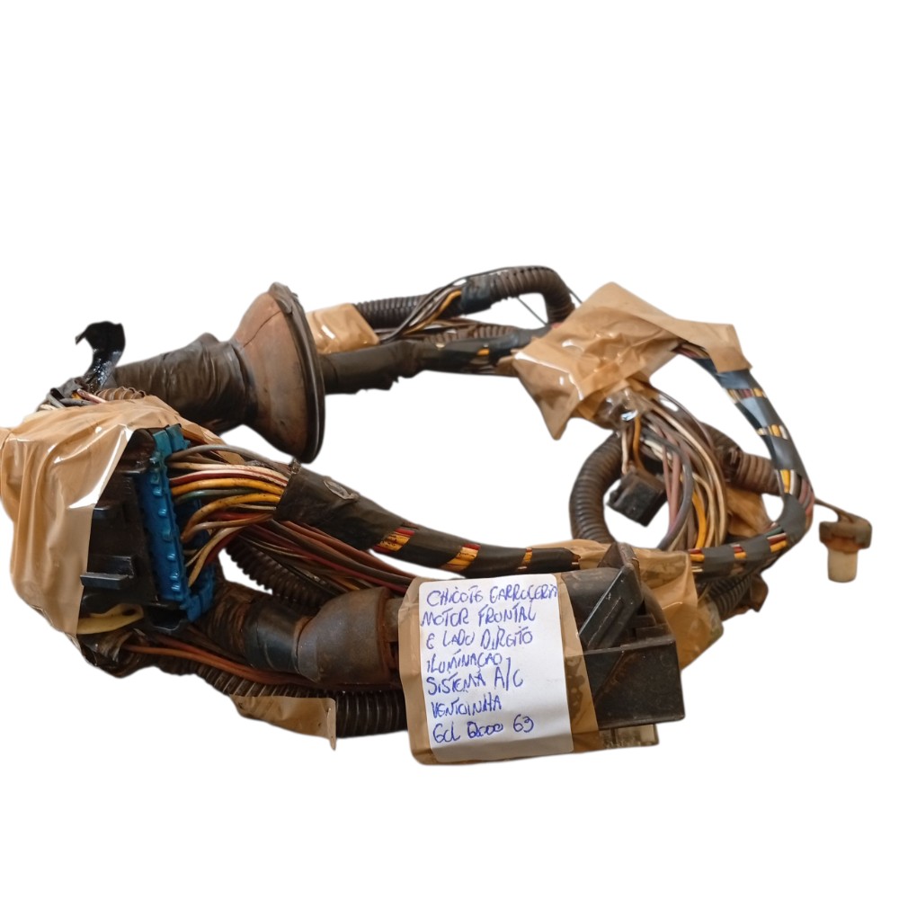 Chicote Carroceria Motor Lado Direito Vw Gol 2000 Original