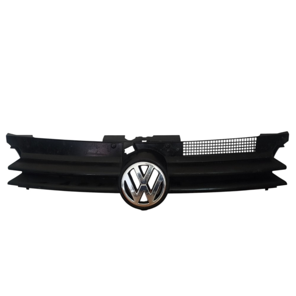 Grade Emblema Dianteira Central Vw Golf 1999/2005 Original Preta