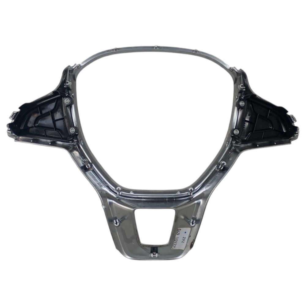 Moldura Acabamento Volante Renault Logan Sandero 2019 2023 Prata 7