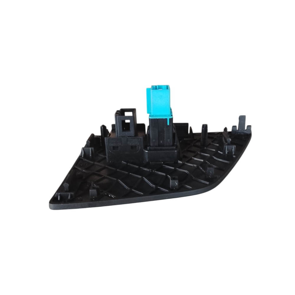 Moldura Botão Pisca Alerta Volkswagen Polo 2019 2021 Preto 3