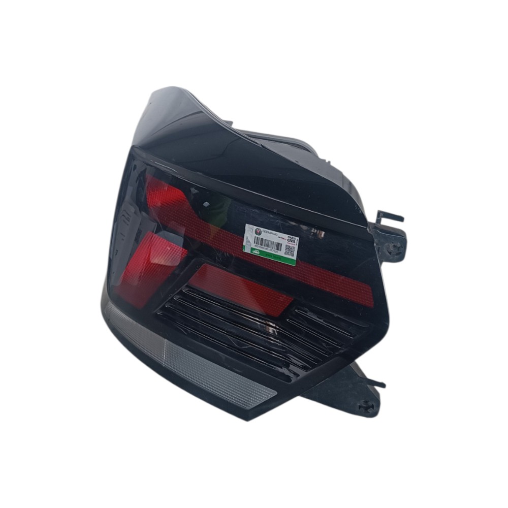 Lanterna Farol Traseiro Esquerdo Volkswagen Polo 2018 2023 Esquerdo/motorista Vermelho