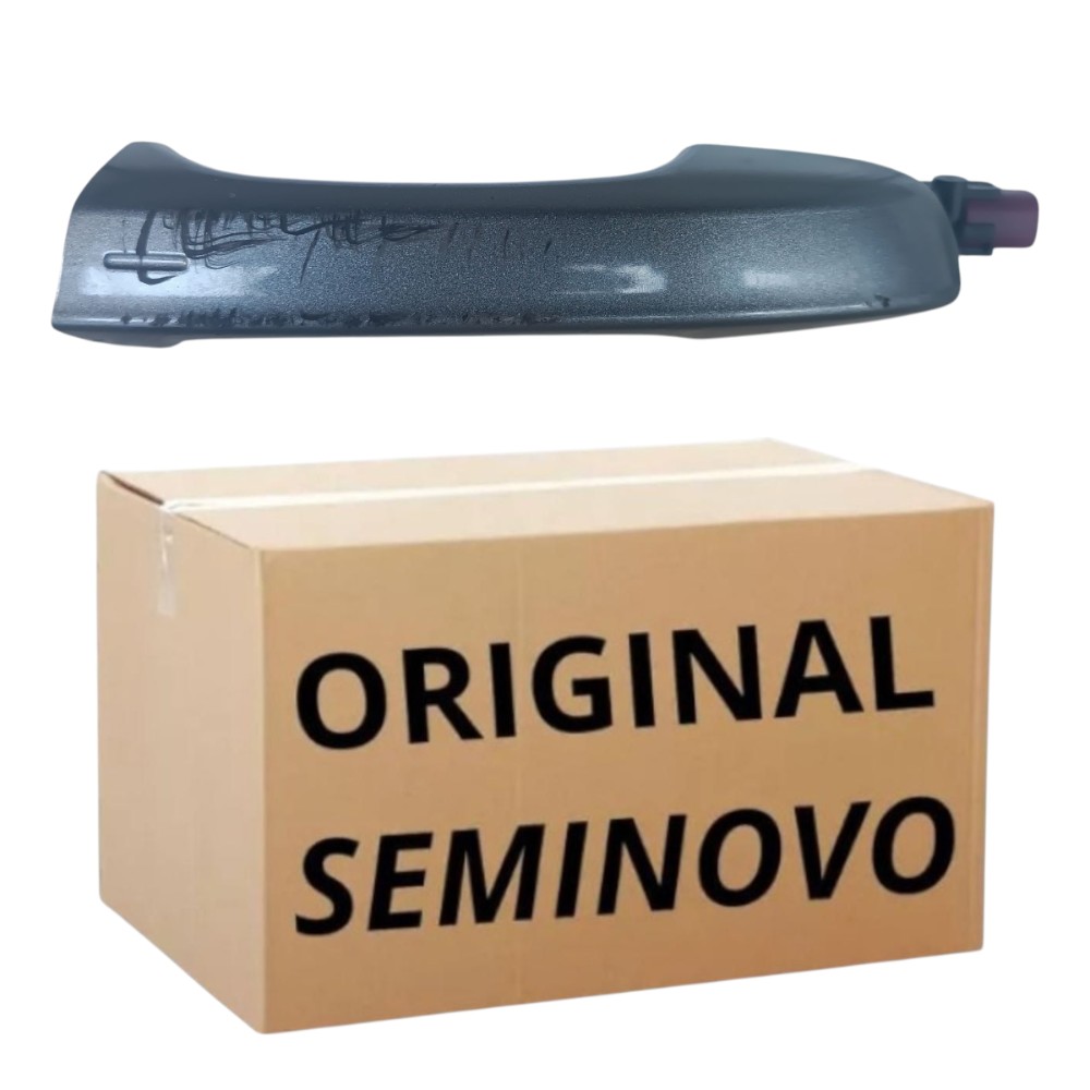 Maçaneta Porta Traseira Esquerda T-cross 2019 2025 C/sensor Cinza 2