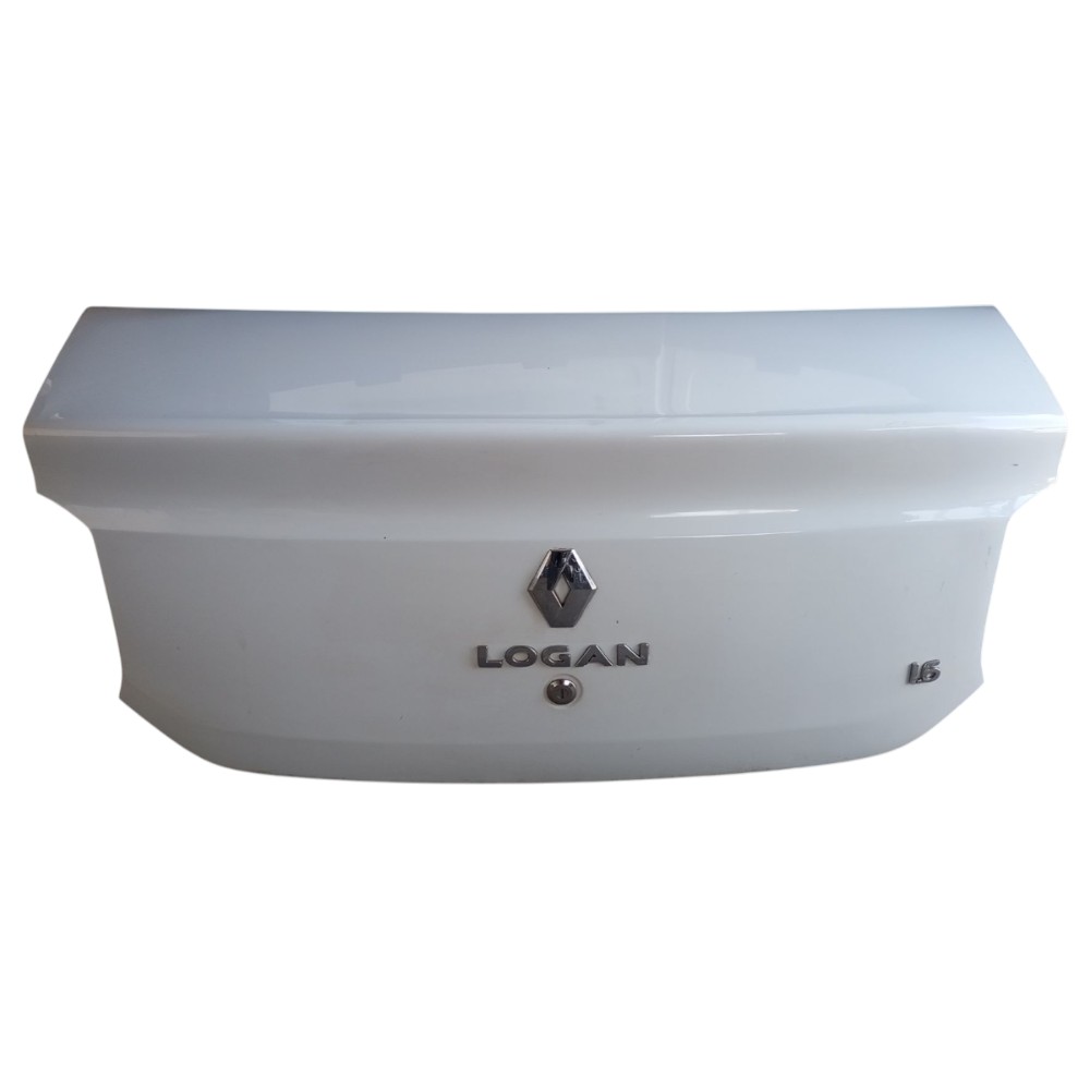 Tampa Traseira Porta Malas Renault Logan 2014 2015 2016 Branca 2