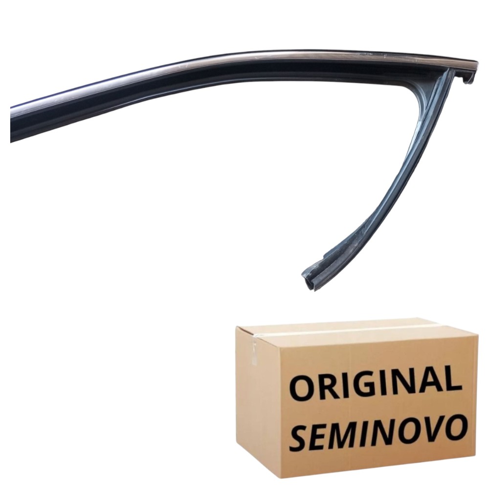 Borracha Canaleta Vidro Dianteiro Esquerdo Jeep Compass Preto 2