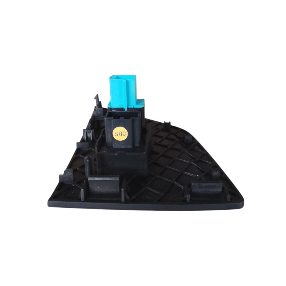 Moldura Botão Pisca Alerta Volkswagen Polo 2019 2021 Preto 4