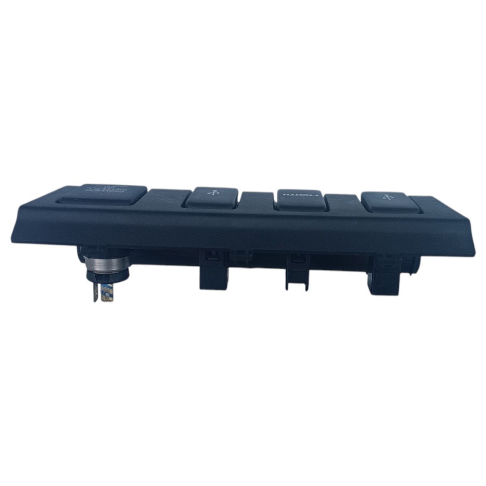 Acabamento Entrada Usb Hdmi Tomada 12v Honda Hrv 2015 2021 Preto 4