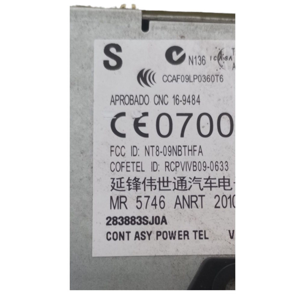 Módulo Bluetooth Interface March Versa Sentra 283883sj0a 7