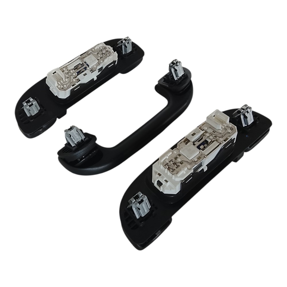 Kit 3 Alça Teto Pqp Jeep Commander 2016 2023 Preto