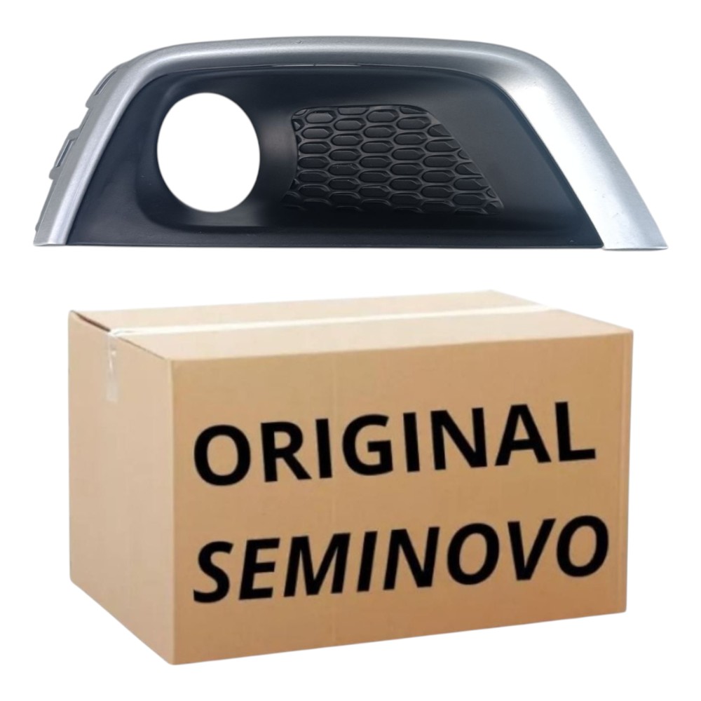 Moldura Farol De Milha Esquerdo Jeep Compass 2018 2019 2021 Preto Esquerdo 3