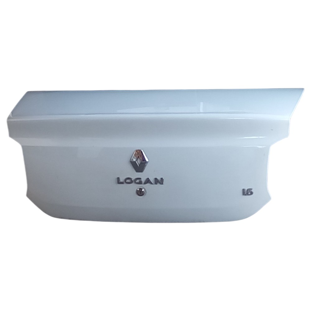 Tampa Traseira Porta Malas Renault Logan 2014 2015 2016 Branca 1