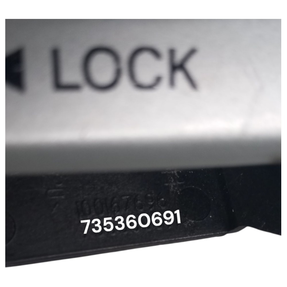 Maçaneta Interna Lado Direito Fiat Palio 2004 2005 2006 2007 Preto Dianteira 13