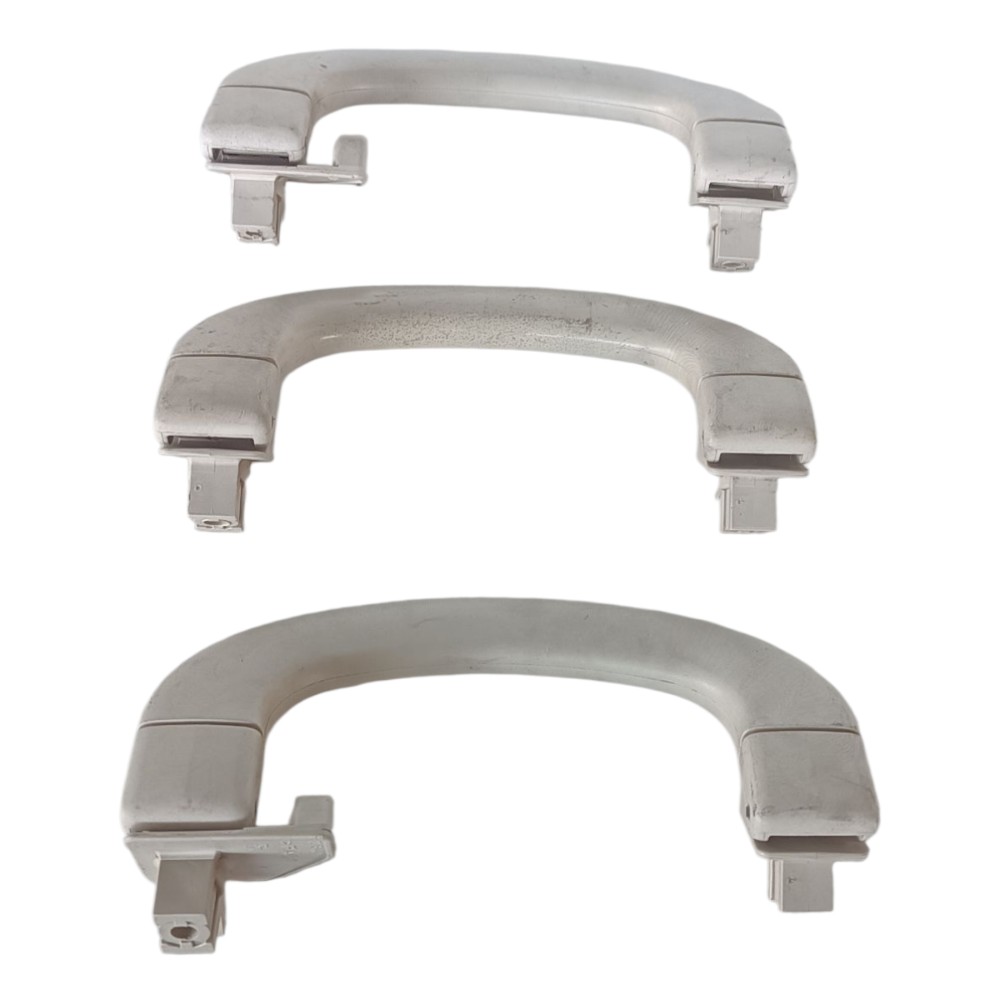 Kit 3 Alças Teto Puxador Pqp Fiat Punto Pulse 2008 2012 Branco