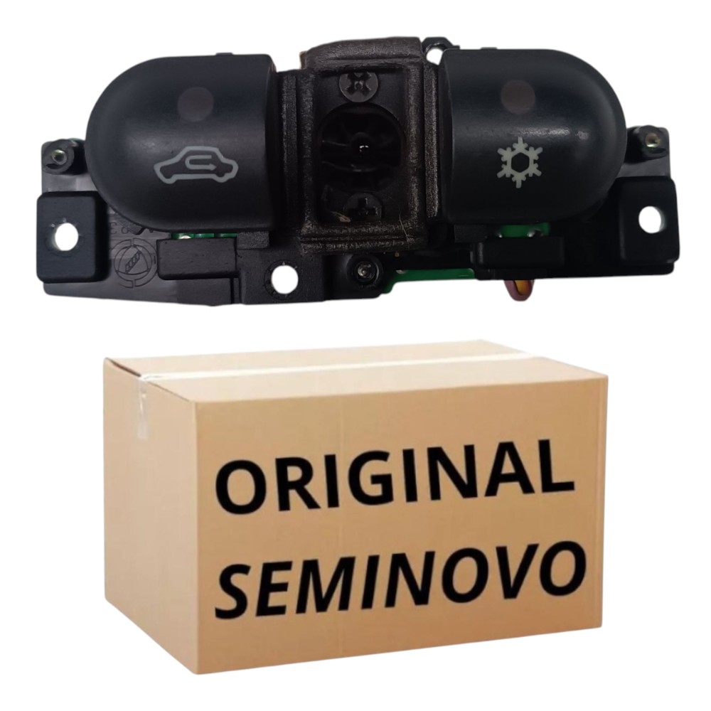 Botão Comando Acionador Ar Condicionado Fiat Brava 1999 2000 Preto 2
