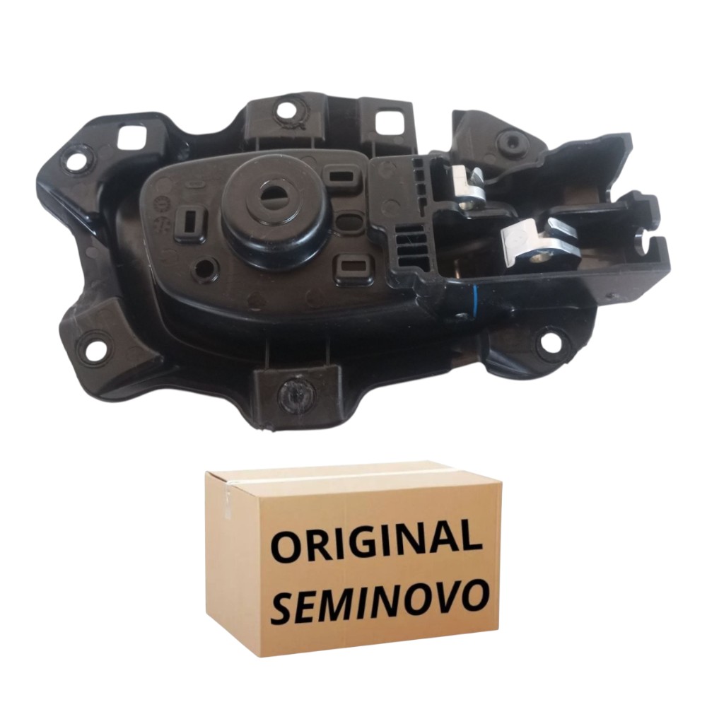 Maçaneta Interna Traseira Esquerda Jeep Compass 2017 2021 Preto Traseira 3