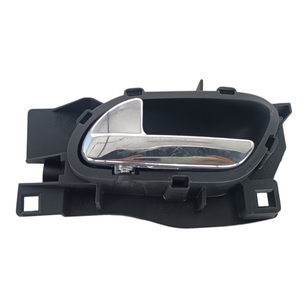 Maçaneta Interna Dianteira Esquerda Citroen C4 2008 2013 Cromada Dianteira 1