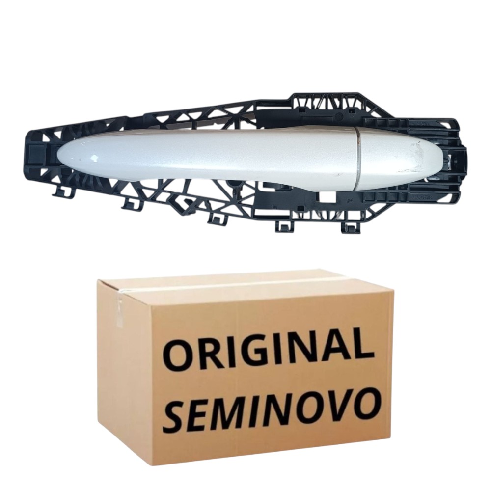 Maçaneta Externa Traseira Esquerda Jeep Compass 2017 2021 Branca Traseira 3