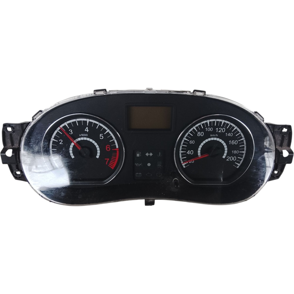 Painel Instrumento Velocímetro Renault Logan 2008 2012 Preto 1