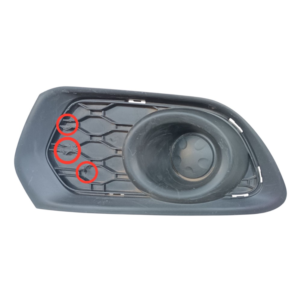 Moldura Farol Milha Esquerdo C/detalhe Sandero 2015 2019 Preto 2