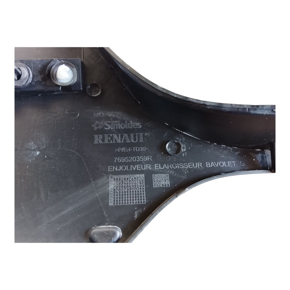 Spoiler extensão caixa de ar Renault duster 2024 esquerdo 5