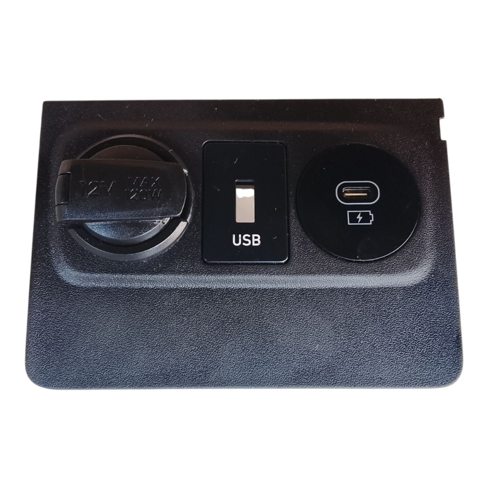 Entrada Carregador Acendedor Hyundai Hb20 12v 2020 2024 Preto 6