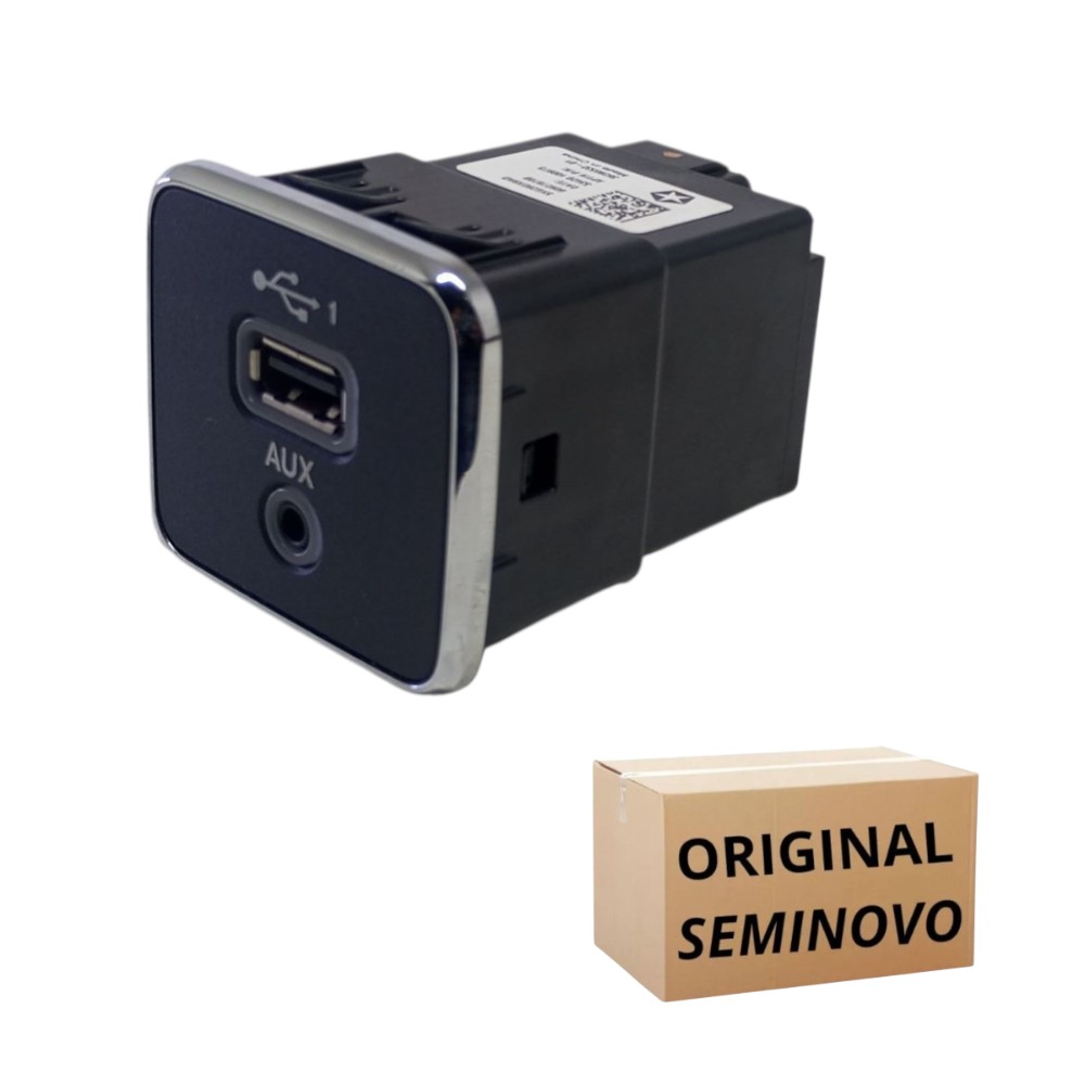 Entrada Usb Auxiliar Compass Renegade Toro Original Preta 2