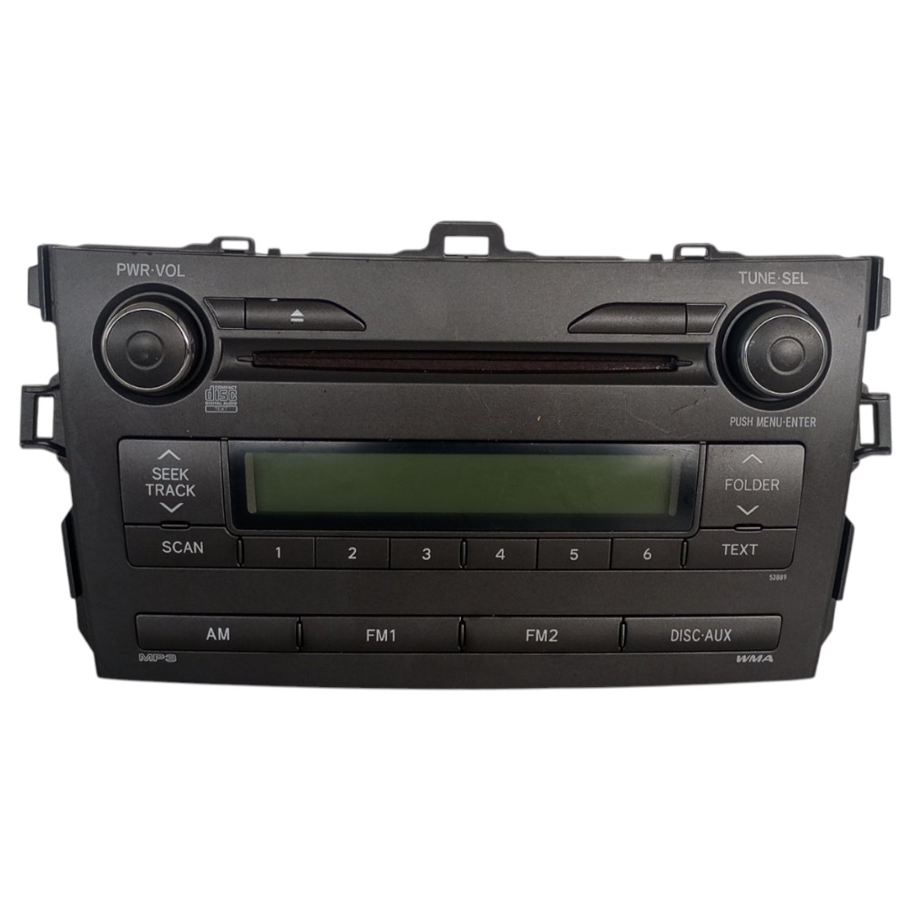 Radio Som Toyota Corolla 2009 2012 2013 2014 8612002e90