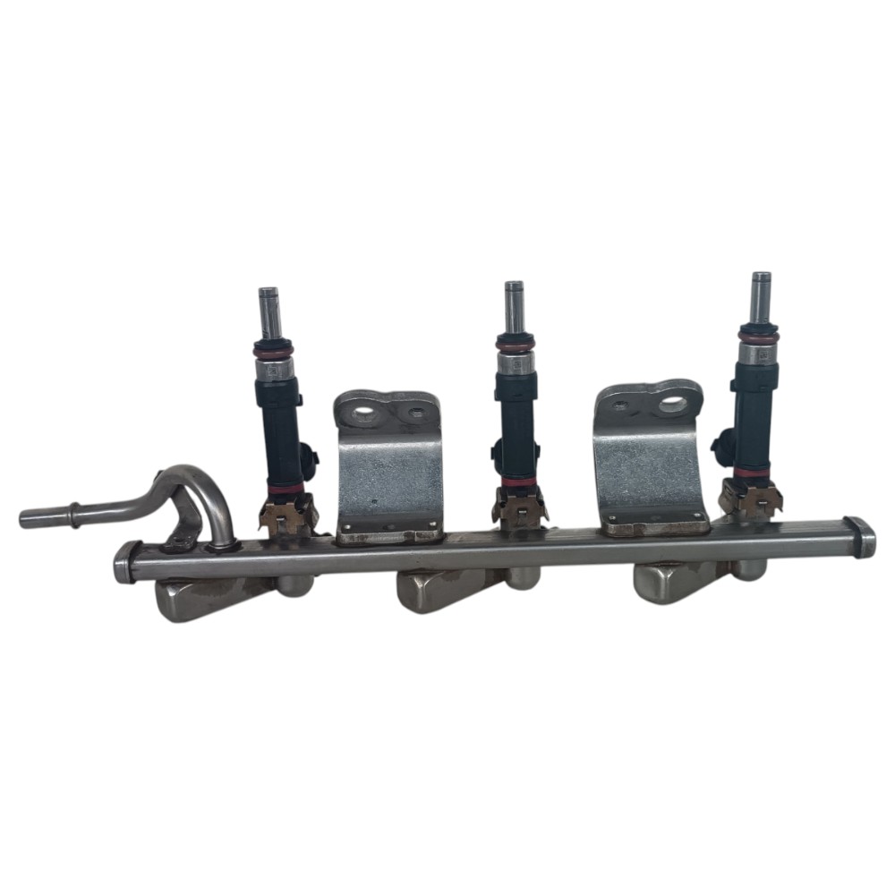 Flauta Com Bico Injetor Nissan Versa March 1.0 3cc Original 2